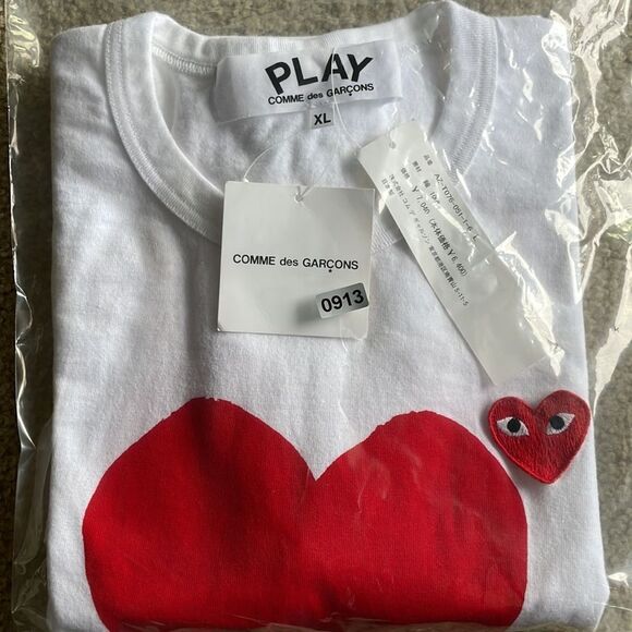 Comme Des Garcons PLAY Heart Graphic Tee Size XL - Picture 9 of 9